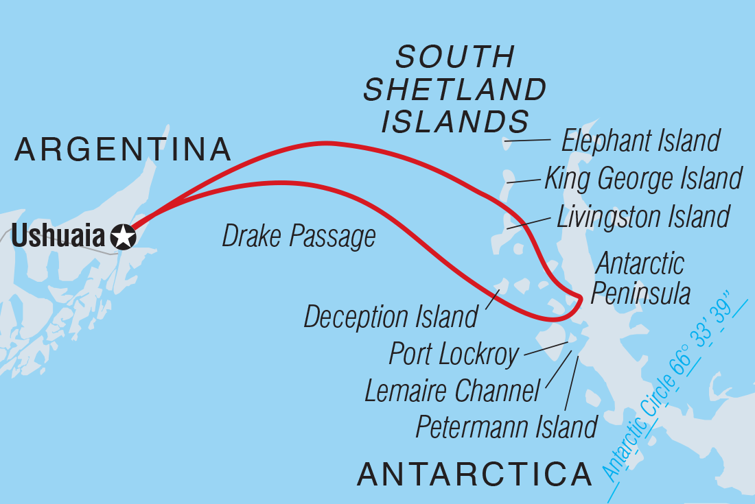 Map of Antarctica Springs To Life (Ocean Victory) including Antarctica and Argentina