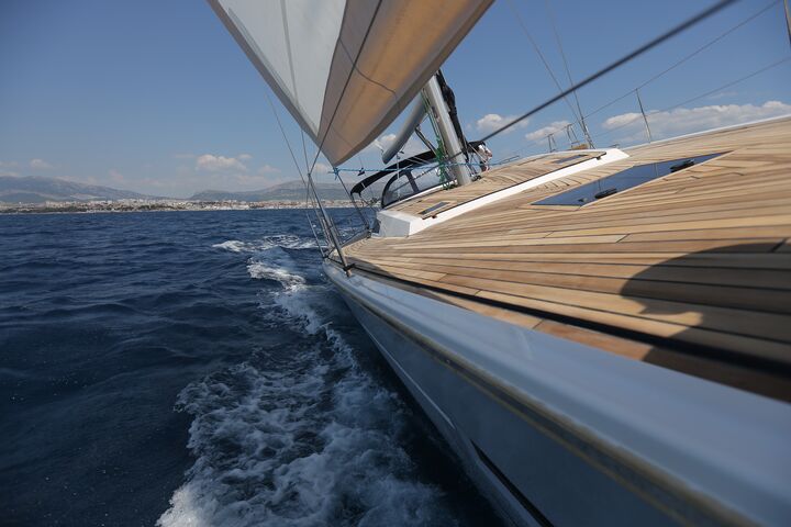 Kufner 57 boat leaning