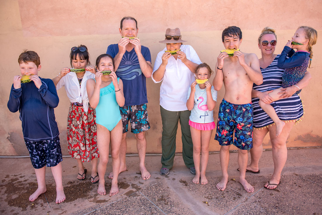 morocco family ait benhaddou
