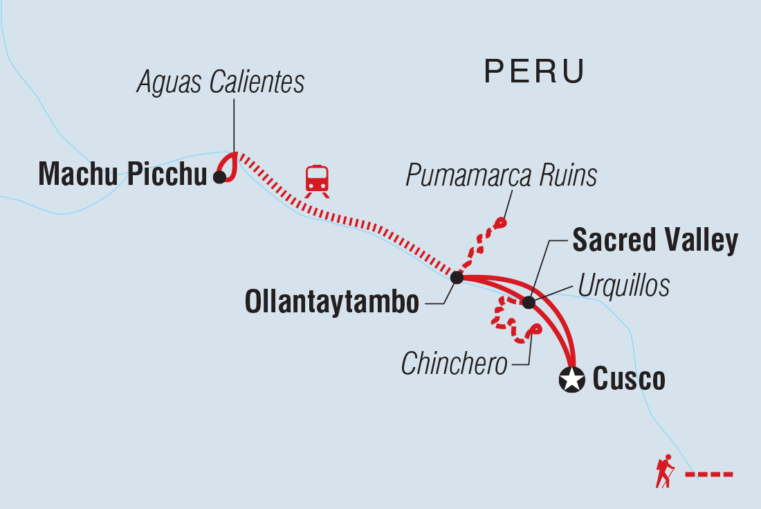Map of Peru: Women's Expedition including Peru
