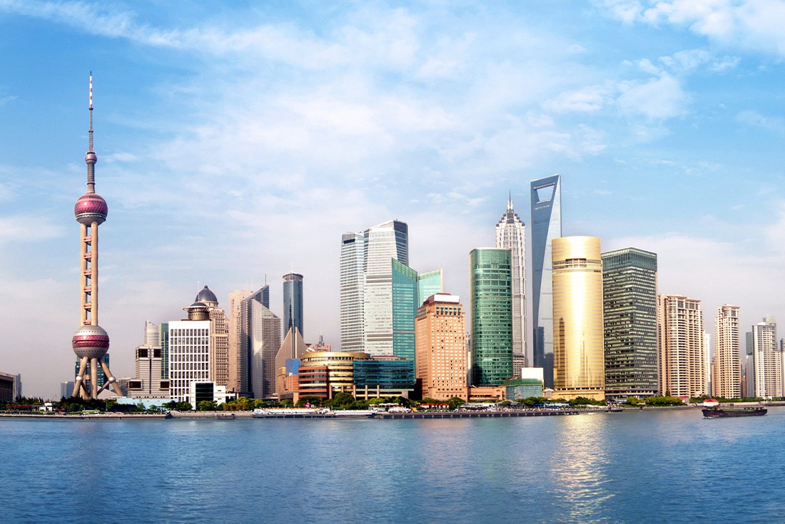 CBPY - Shanghai city skyline from a distance