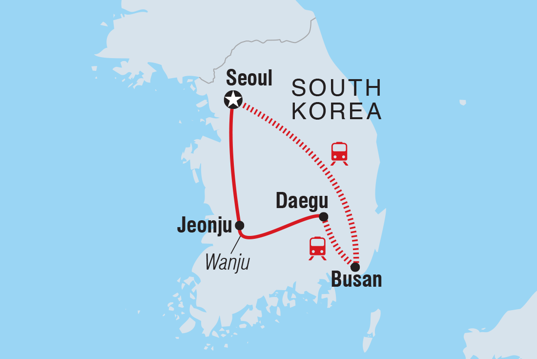 Map of Essential South Korea including Korea, Republic Of