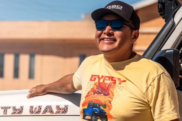 A Navajo guide in Arizona