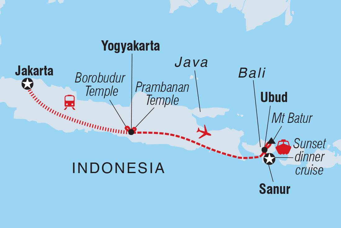 Map of Premium Java And Bali including Indonesia