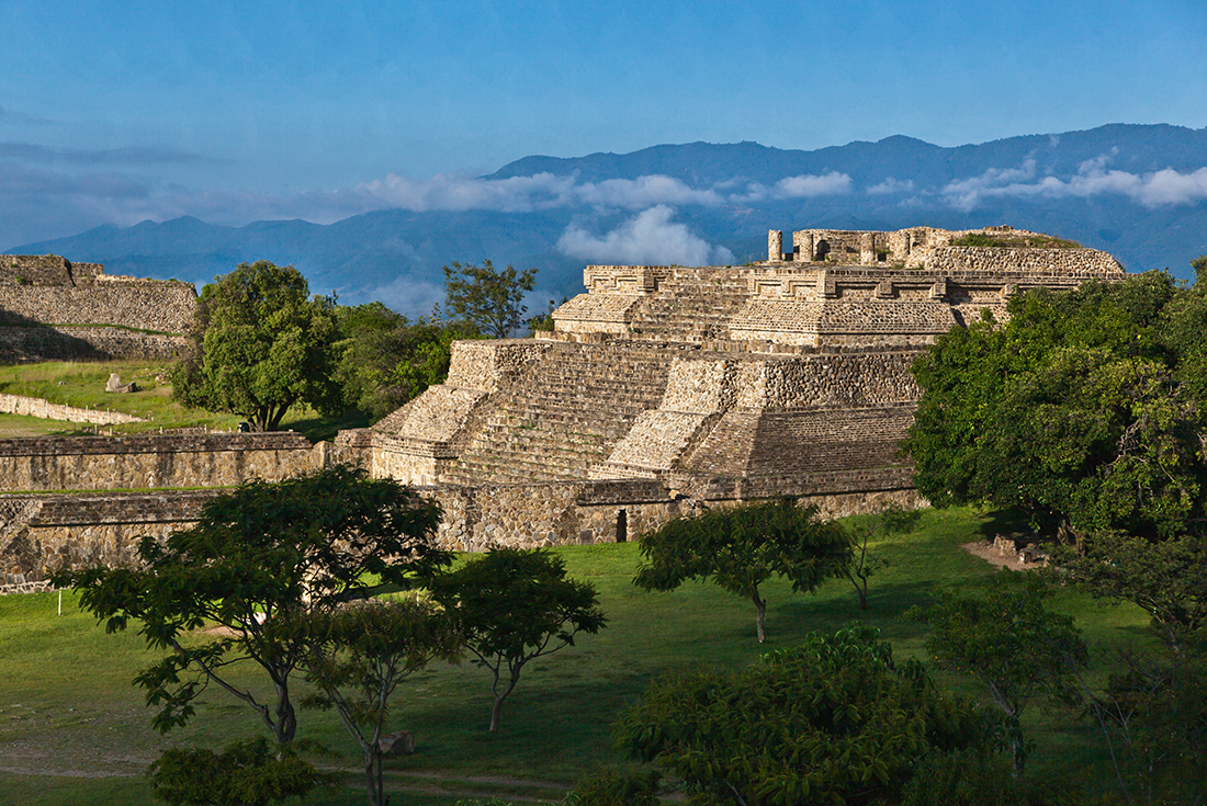 GRAND PLAZA at MONTE ALBAN the ZAPOTEC CITY, 500 BC - OAXACA, MEXICO