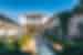 Alhambra Palace interior with running fountains in a gently curated garden outside Granada, Spain