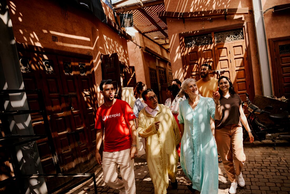 Explore the depths of Marrakech's ancient Medina with Intrepid Travel