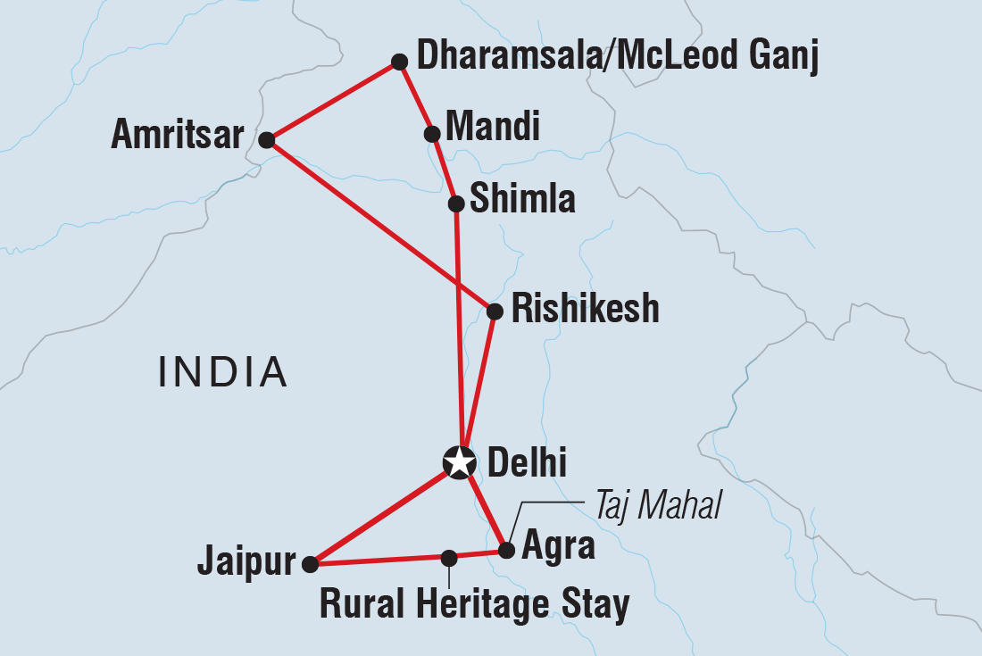 Map of Best Of India including India