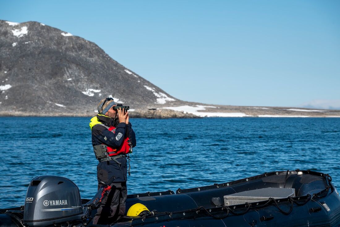 Taking it all in on a zodiac cruise