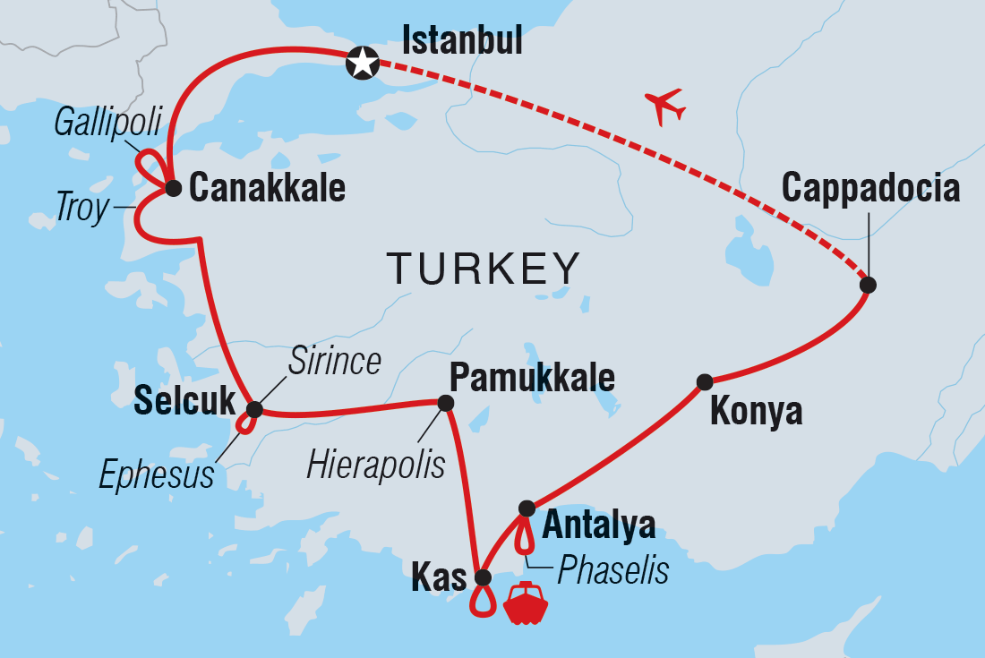 Map of Premium Turkey In Depth including Turkey
