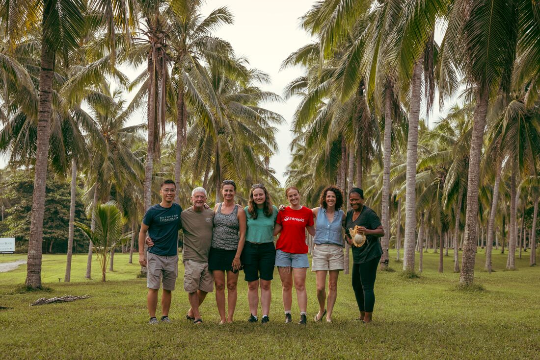 A happy group at the end of their journey in Cairns