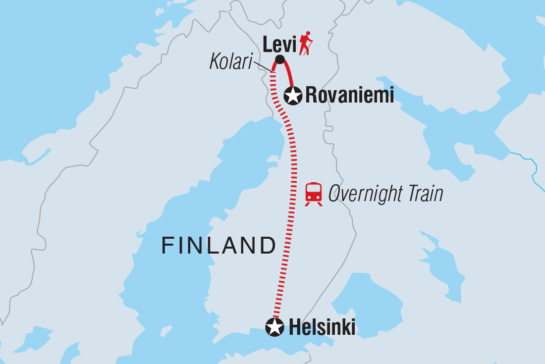 Map of Finland Family Holiday including Finland