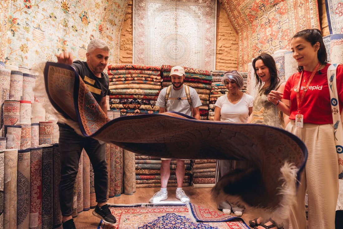 Meeting a textile vendor in Istanbul's Grand Bazaar