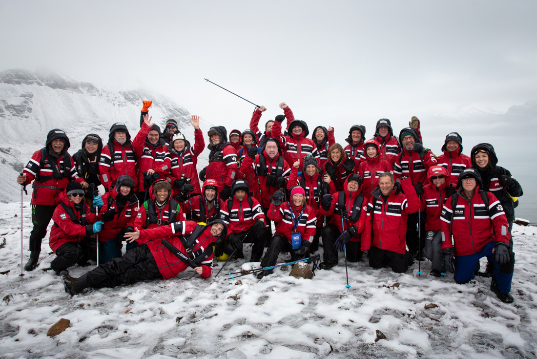 Celebrate your first time on the Antarctic continent with new friends