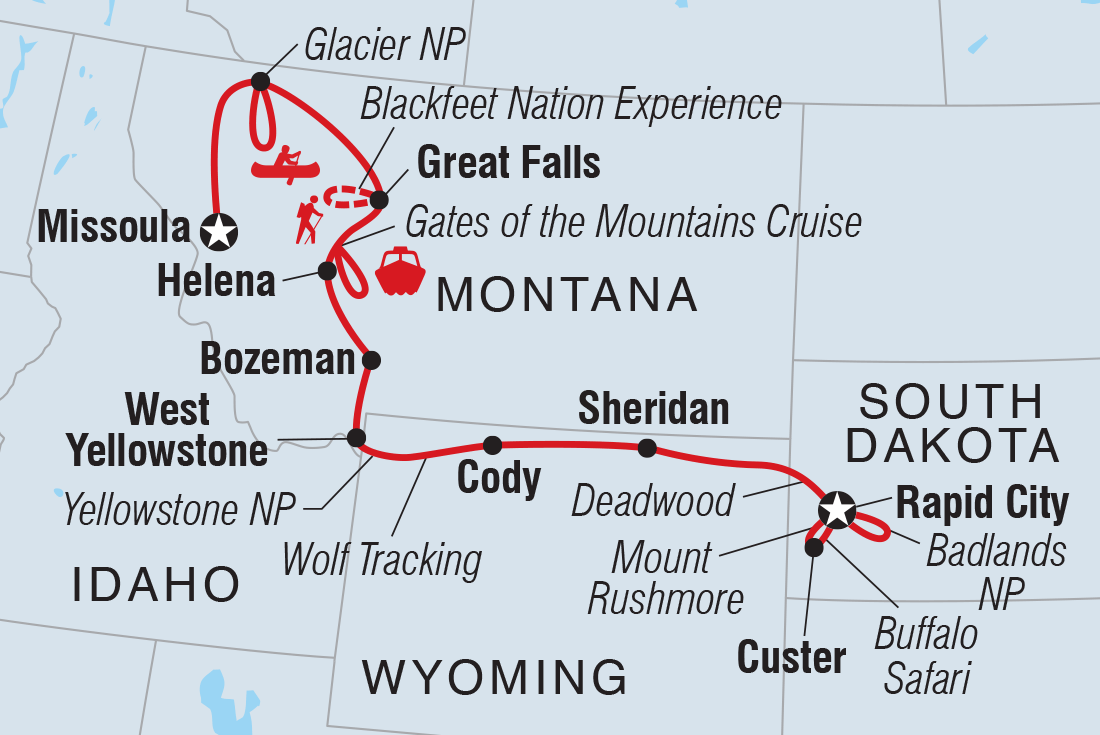 Map of Great American West including United States Of America