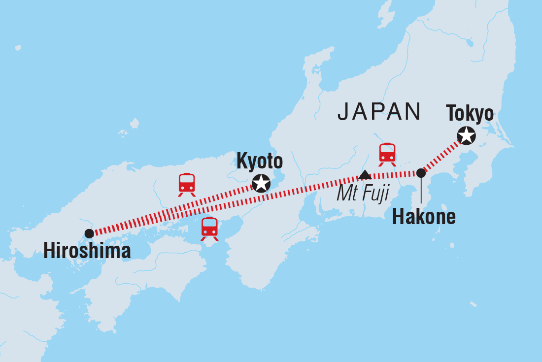 Map of Japan Family Holiday including Japan
